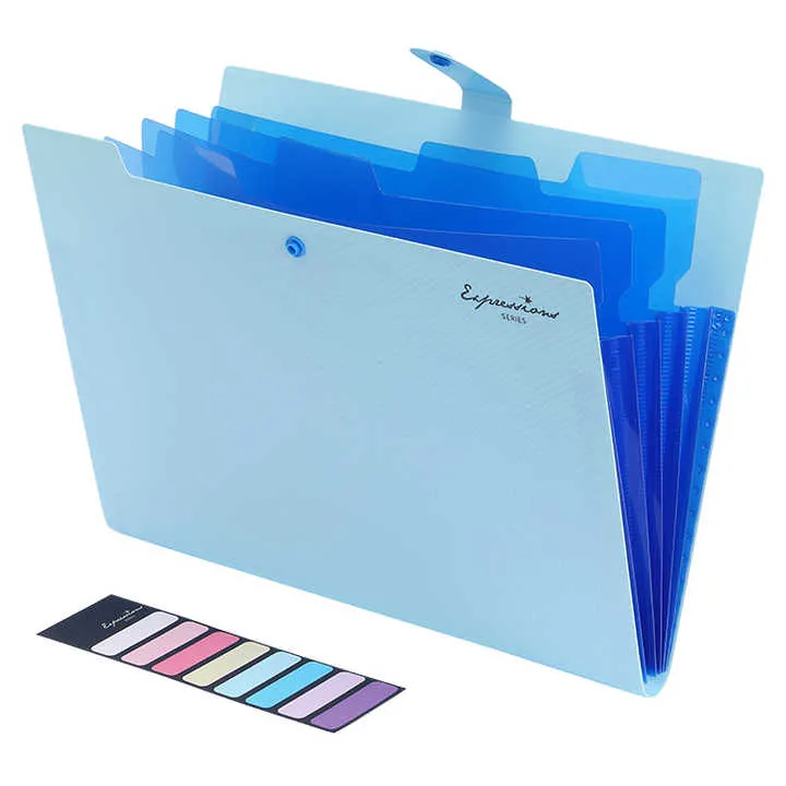 ملف توسيع للمدرسة والمكتب مع 5 جيوب منتج حفظ عملي للمنظمة Expanding file for school and office with 5 pockets. Practical filing product for organization.