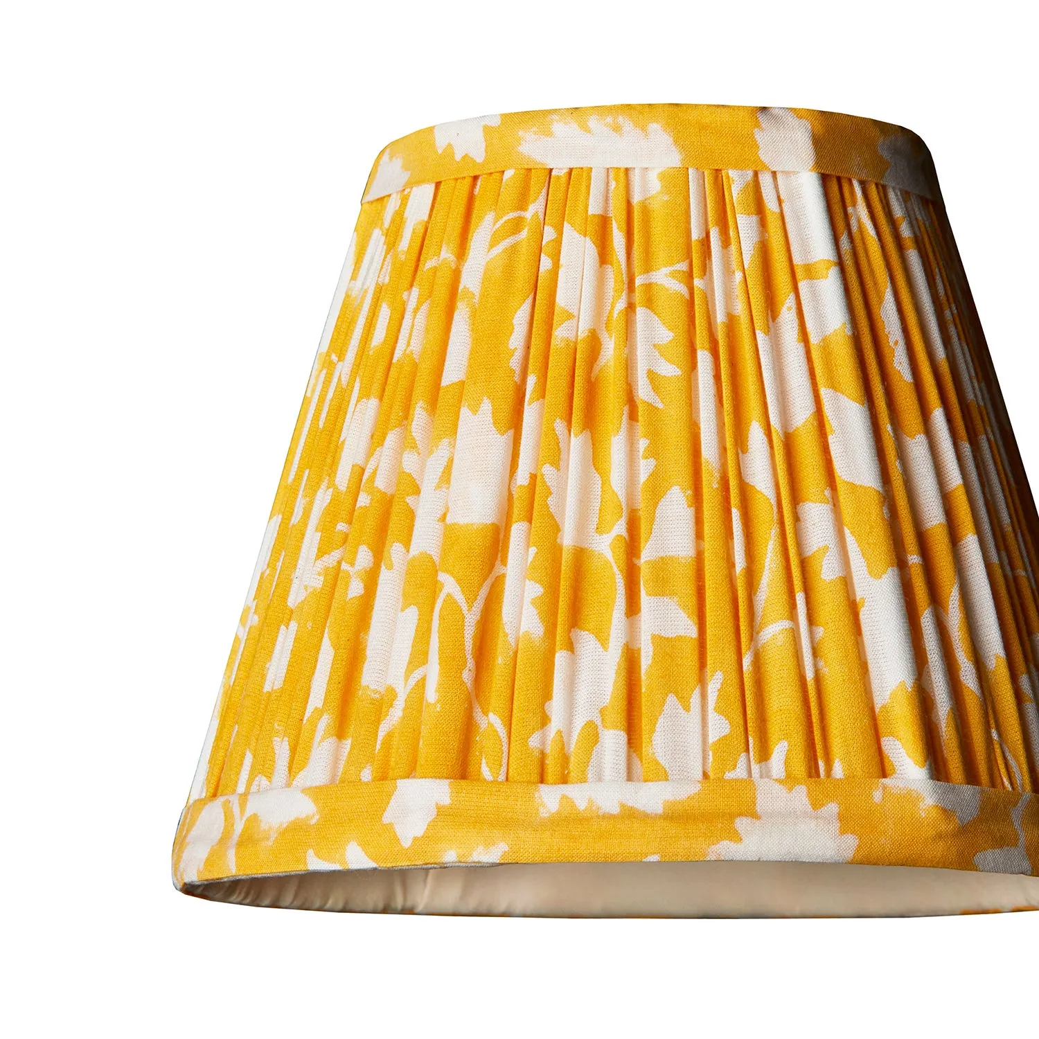 18cm Straight Empire Pendant shade in yellow Tulasi