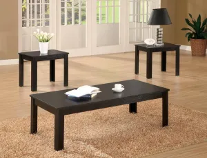 3-piece Silhouette Occasional Set Black