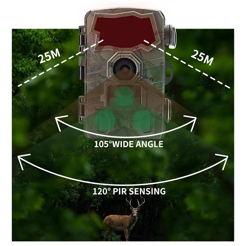 4k Wifi Hunting Trail Camera with 2.4 Tft Screen