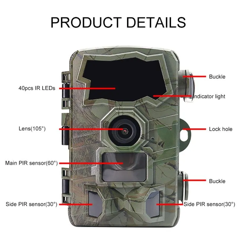 4k Wifi Hunting Trail Camera with 2.4 Tft Screen