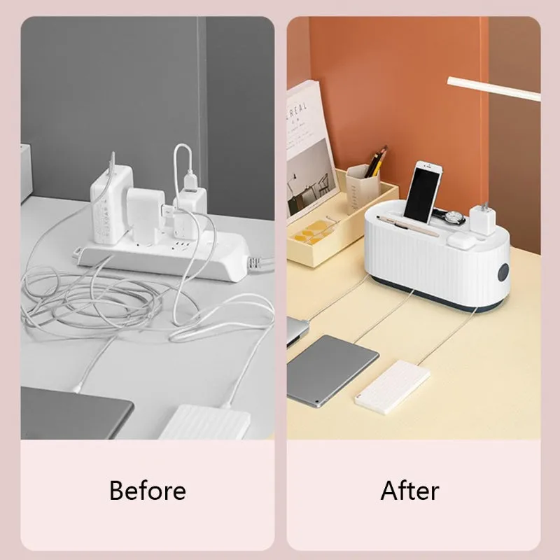 Cordy Cable Management Desktop Storage Box