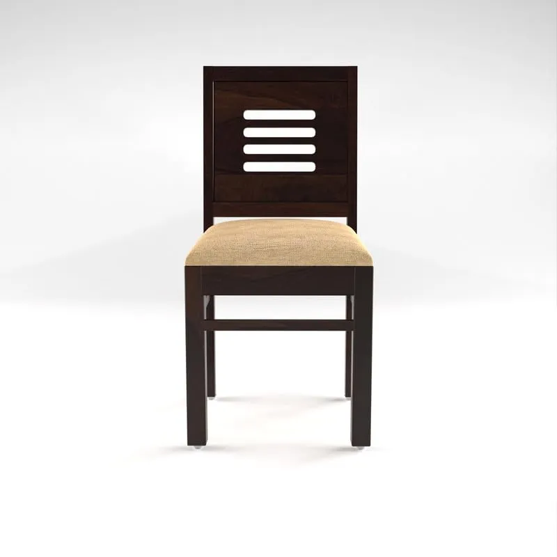 Dream Look Furniture Solid Sheesham Wood Dining Room Sets 4 Seater Dining Table with 3 Cushions Chairs & 1 Bench for Dining Room, Living Room, Restaurant, Cafeteria (Standard, Walnut Finish)