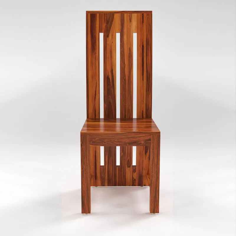 Dream Look Furniture Solid Sheesham Wood Dining Room Sets 4 Seater Poster Dining Table with 4 Chairs for Dining Room, Living Room, Kitchen, Hotel, Restaurant, Cafeteria (Standard, Honey Finish)