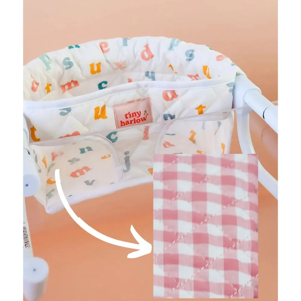 Feeding Chair - Pink Gingham - Tiny Harlow