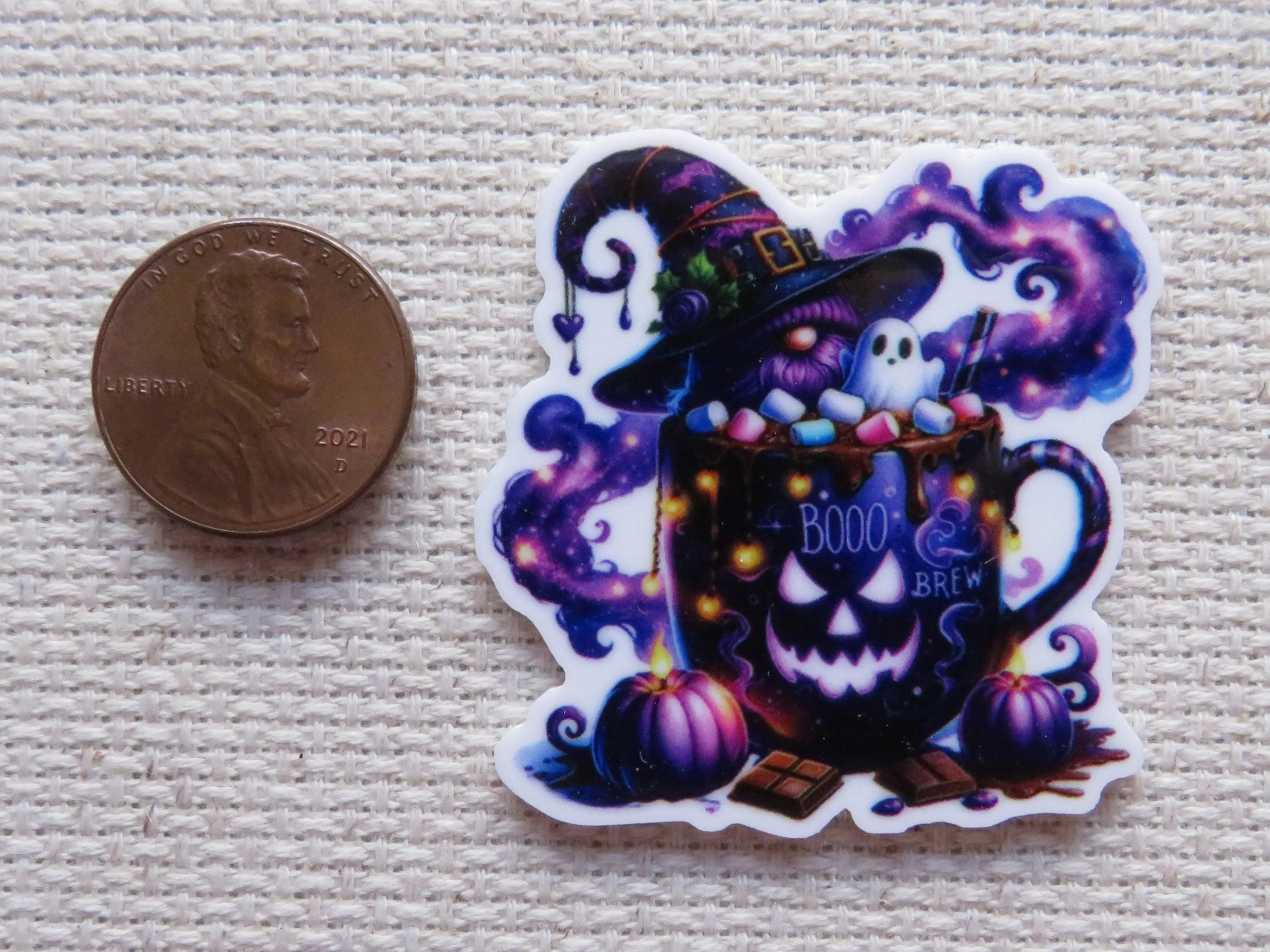 Gnome Tea Needle Minder, Cover Minder, Magnet