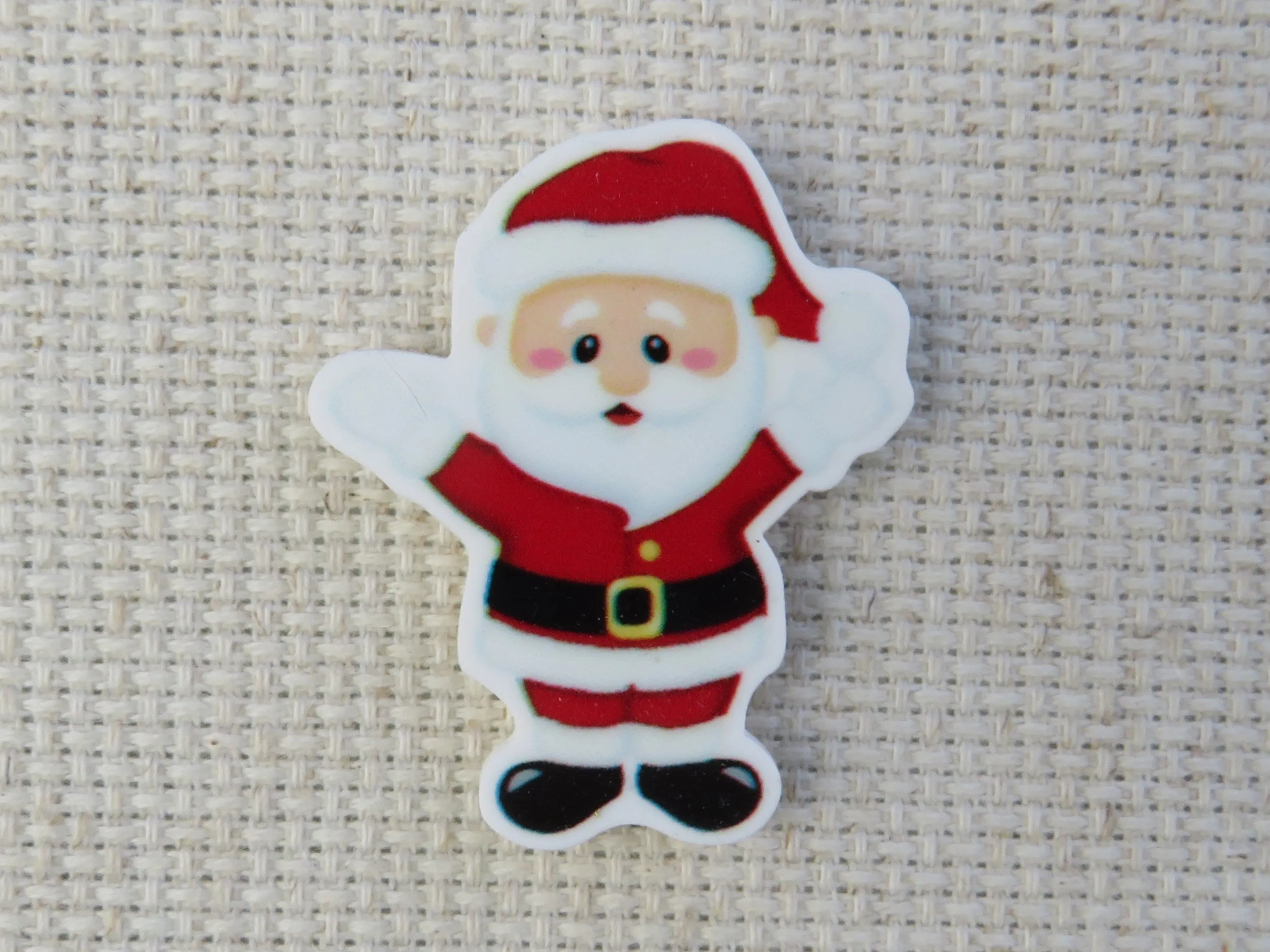 Happy Santa Needle Minder, Cover Minder, Magnet