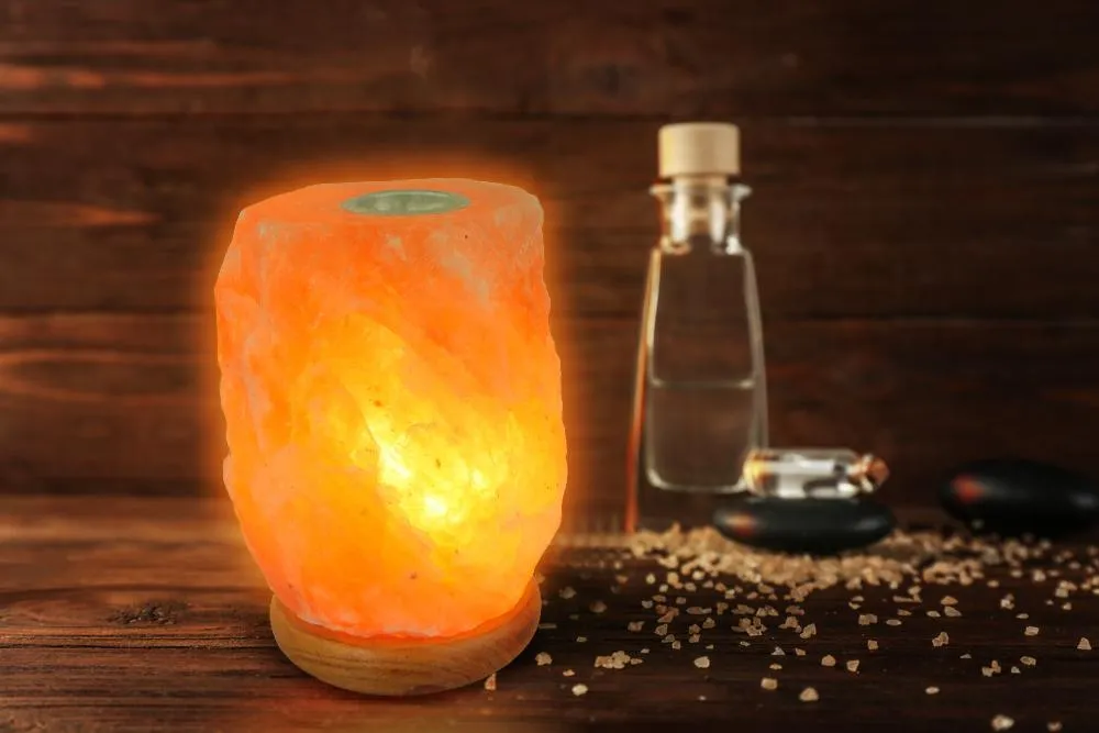 Himalayan Rock Salt Lamp with Diffuser