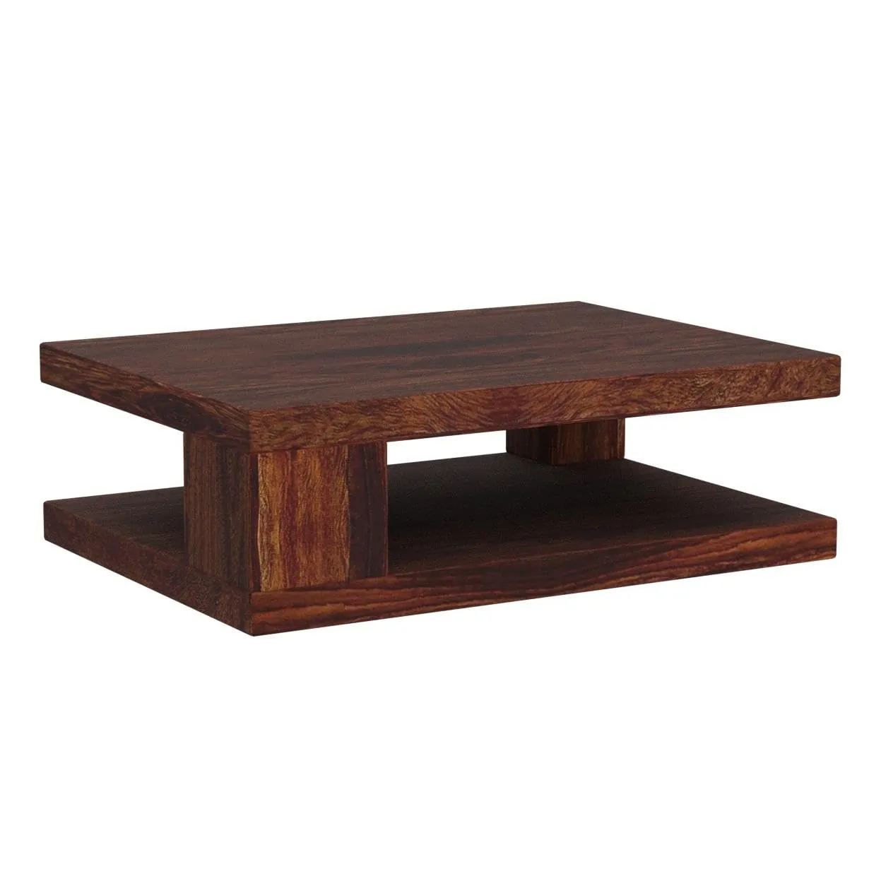 Jyoti Furniture Traditional Coffee table; Center table (Sheesham,Glossy finish,Brown )