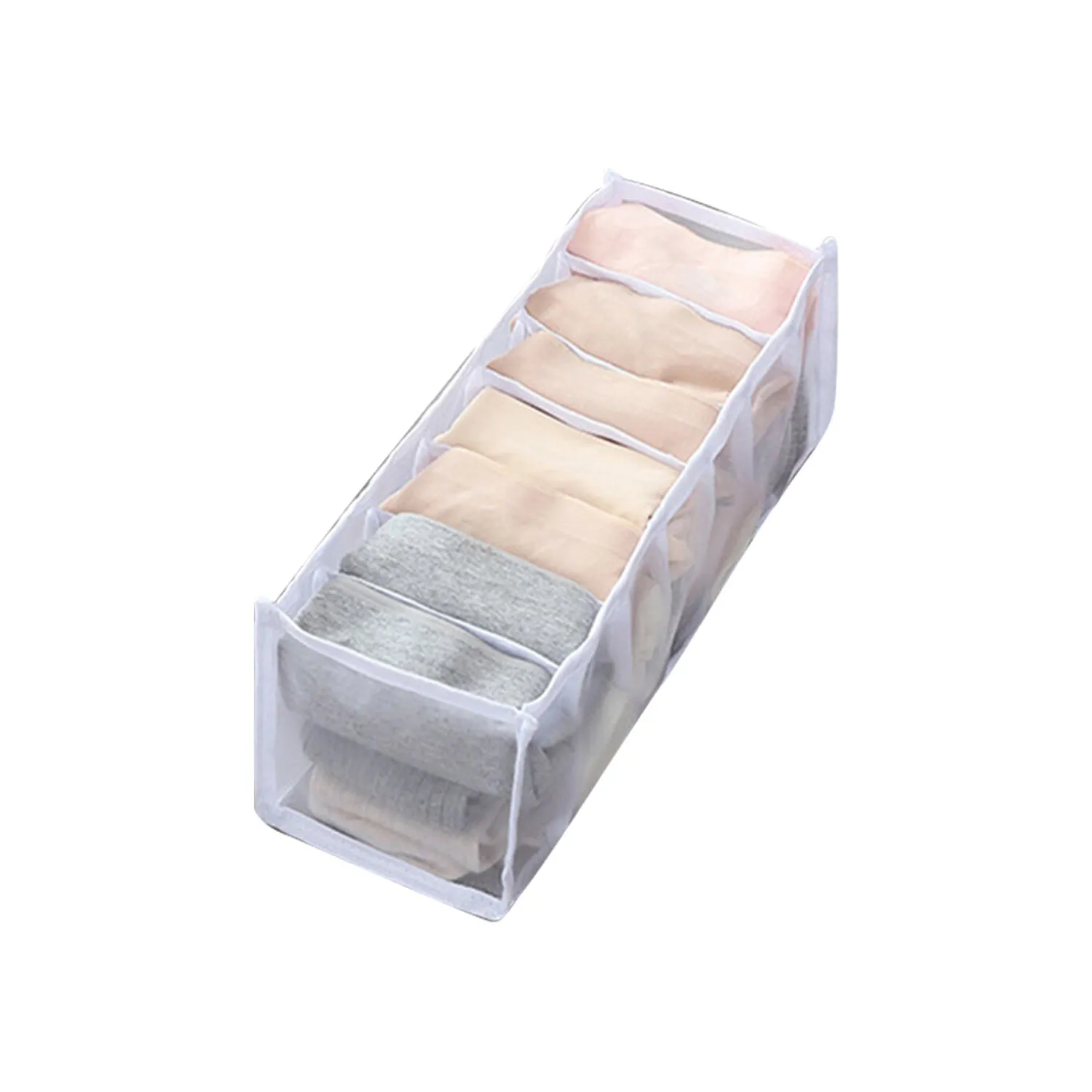Laundry 7 section bag widely used for storing and managing laundry cloths and stuffs etc.
