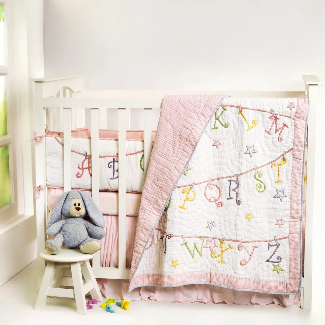 Now I Know my ABCs Girl Quilt <br> <span style="font-size: 11px; font-family:Helvetica,Arial,sans-serif;">Can Be Personalised</span>