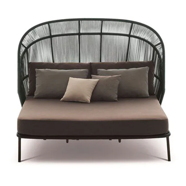 Outdoor Braided, Rope & Cord Canopy Daybed - Golden