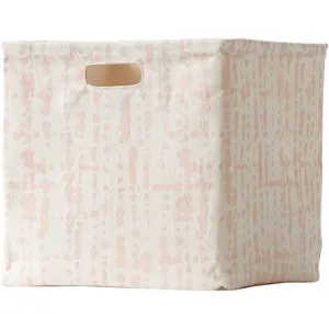 Pehr Cube Medium Crawford Blush with Wire Rim 13 In. L X 12 In. W X 12 In. H
