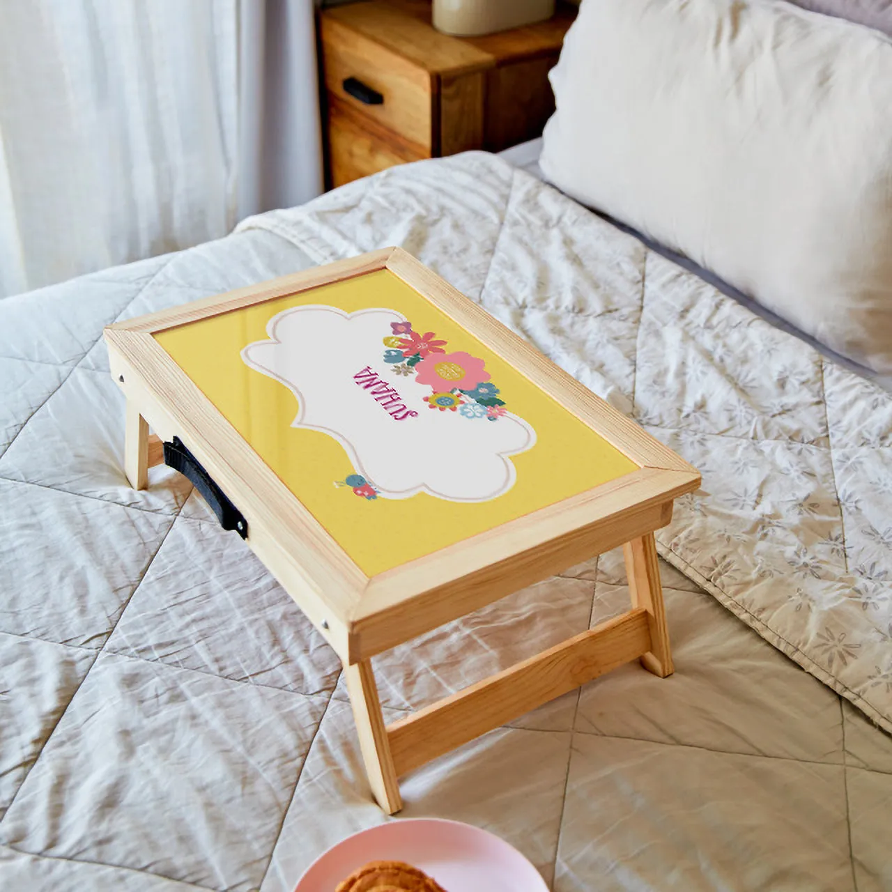 Personalised Foldable Desk - Flower Power