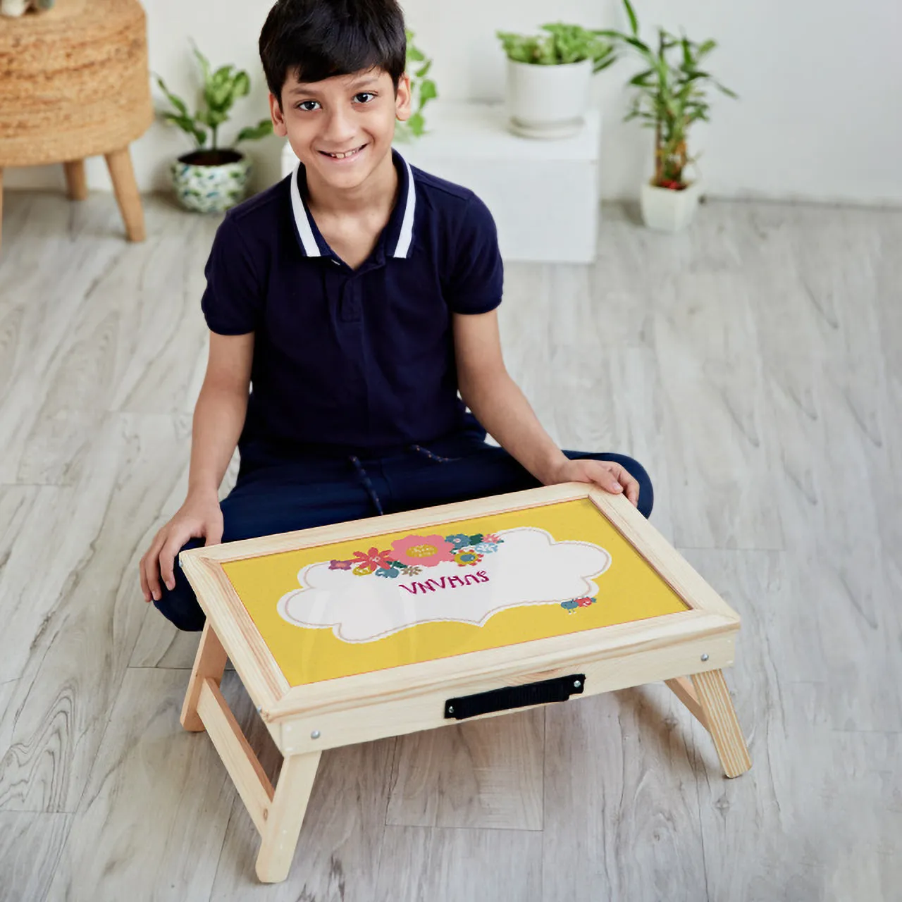 Personalised Foldable Desk - Flower Power