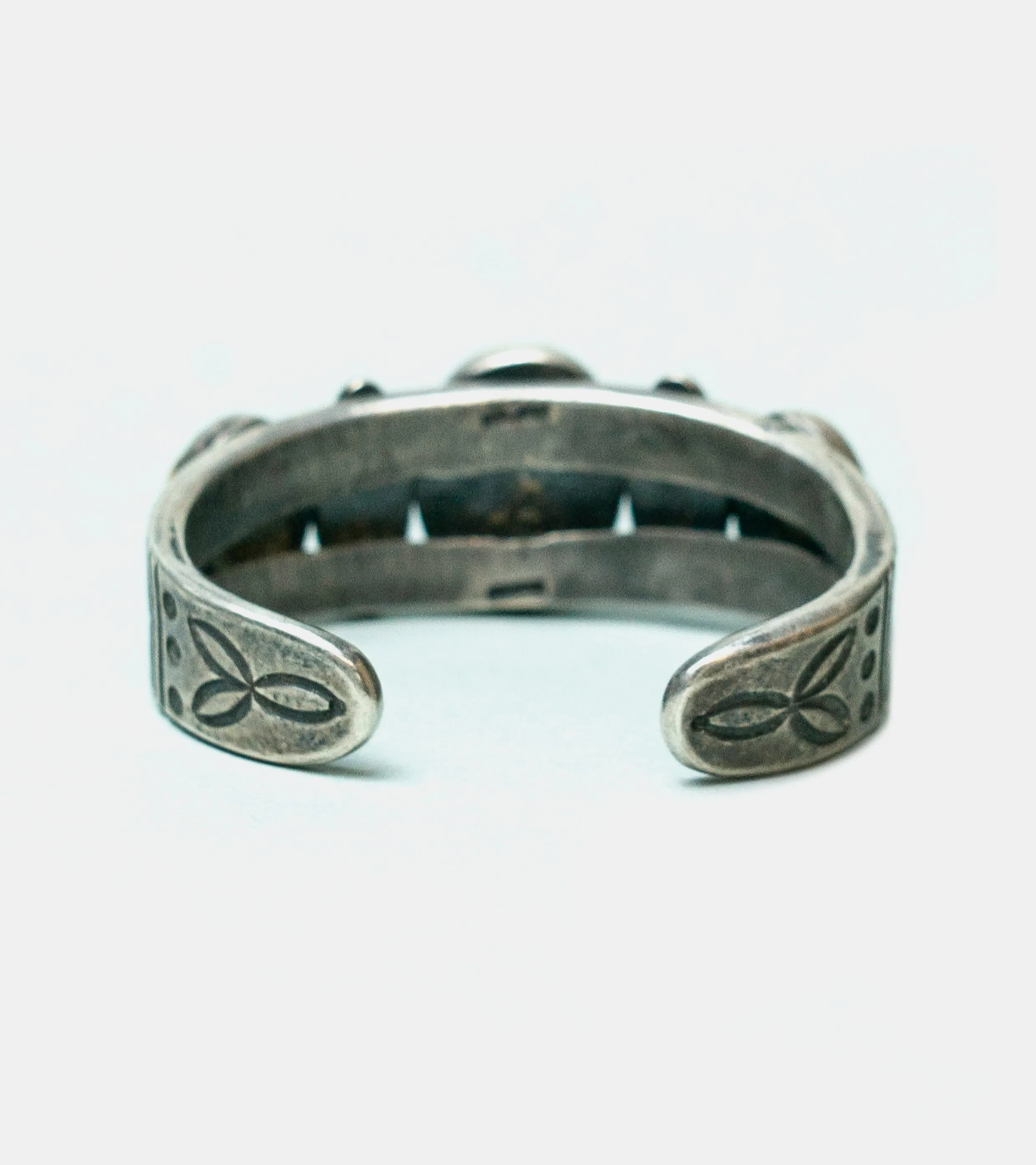 Red Rabbit Three-Stone Turquoise Cuff