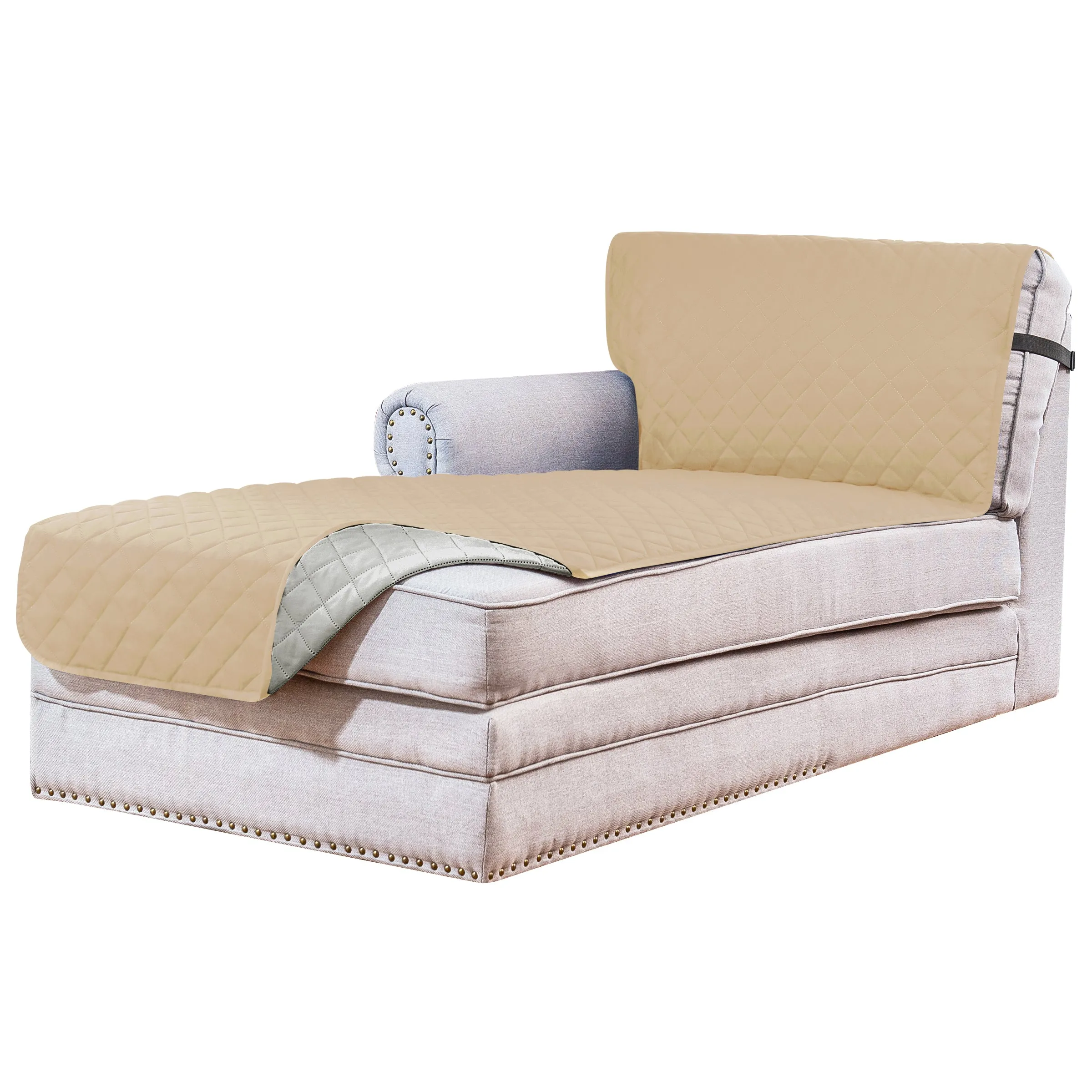 Reversible Chaise Waterproof Pet-Friendly Sofa Slipcover