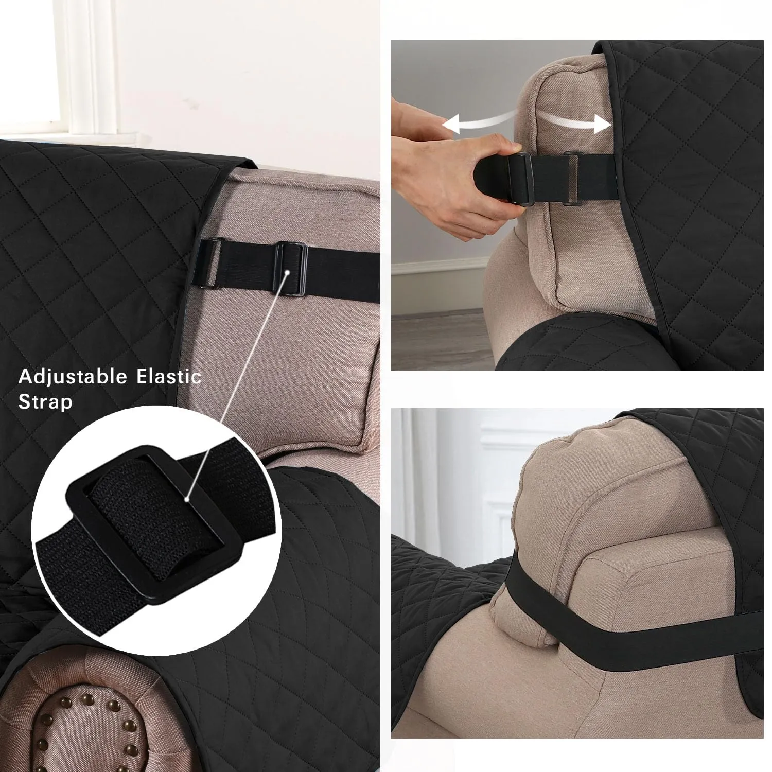 Reversible Chaise Waterproof Pet-Friendly Sofa Slipcover