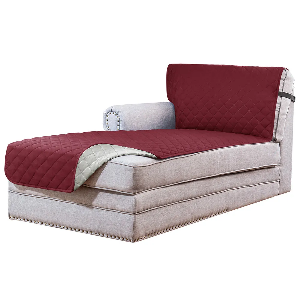 Reversible Chaise Waterproof Pet-Friendly Sofa Slipcover