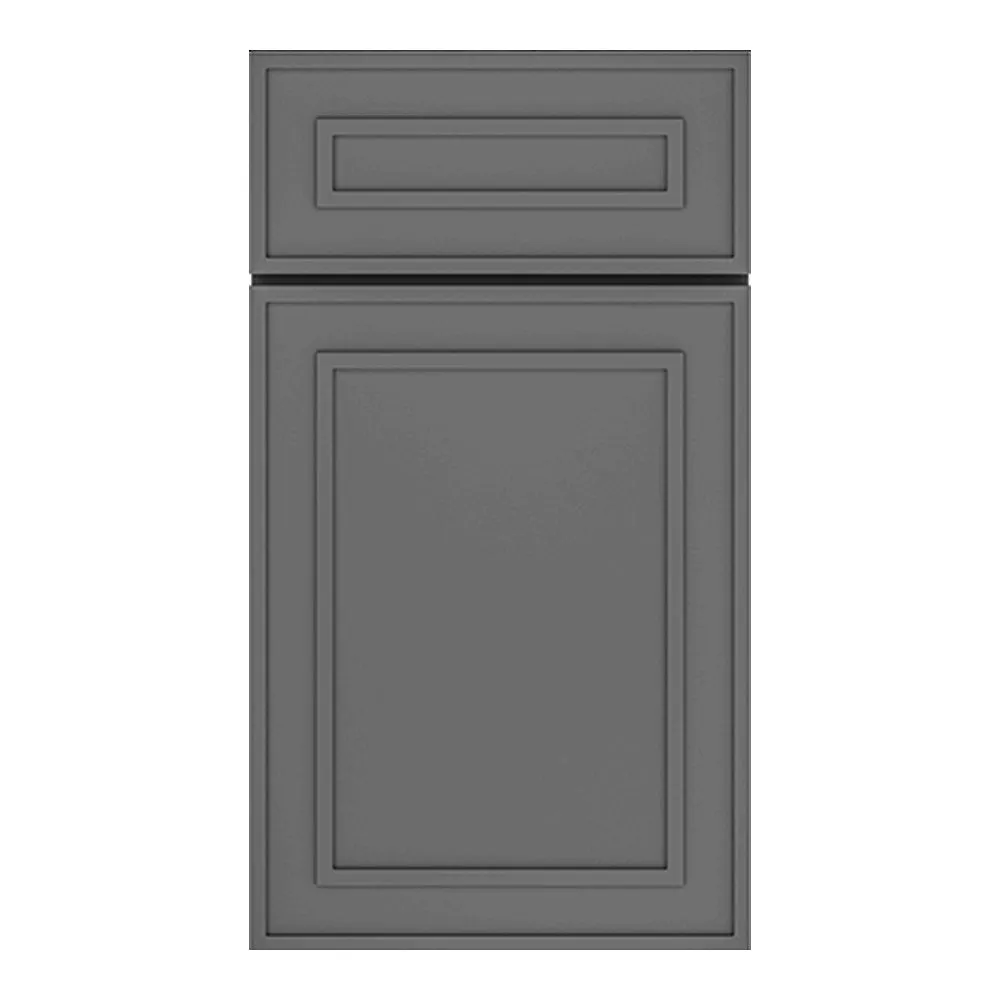 RTA - Elegant Shaker Grey - 96"W x 48"H - Base Panel Skin Single Side Finished