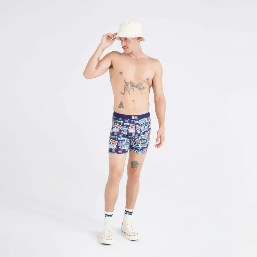 Saxx Mens Maritime Vanity Plates Ultra Super Soft Boxer Brief