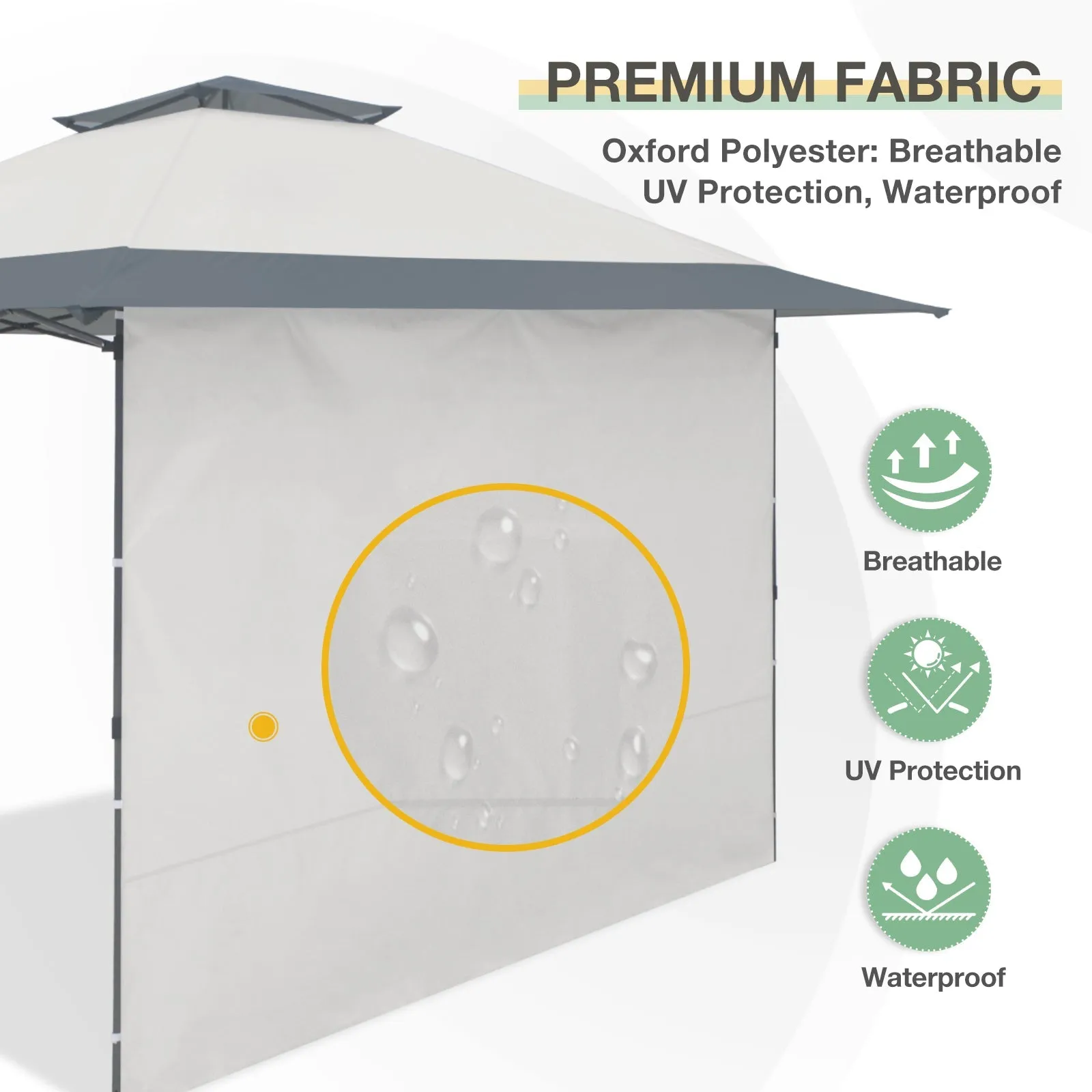 Sunwall / Sidewall for 13x13 ft Straight Leg Canopy