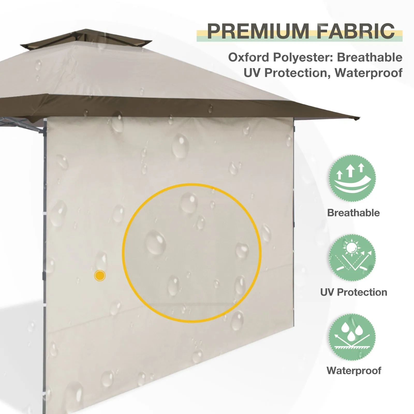 Sunwall / Sidewall for 13x13 ft Straight Leg Canopy