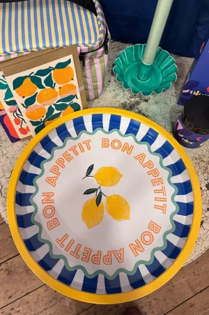 Talking Tables Bon Appetit Lemon Tin Tray