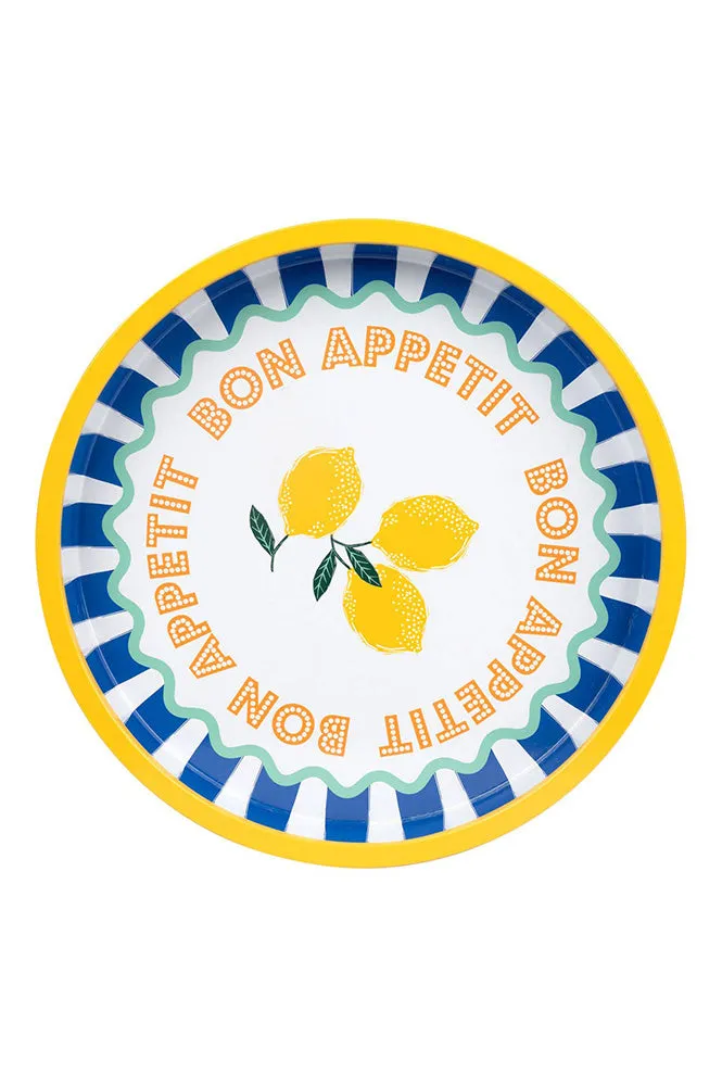 Talking Tables Bon Appetit Lemon Tin Tray