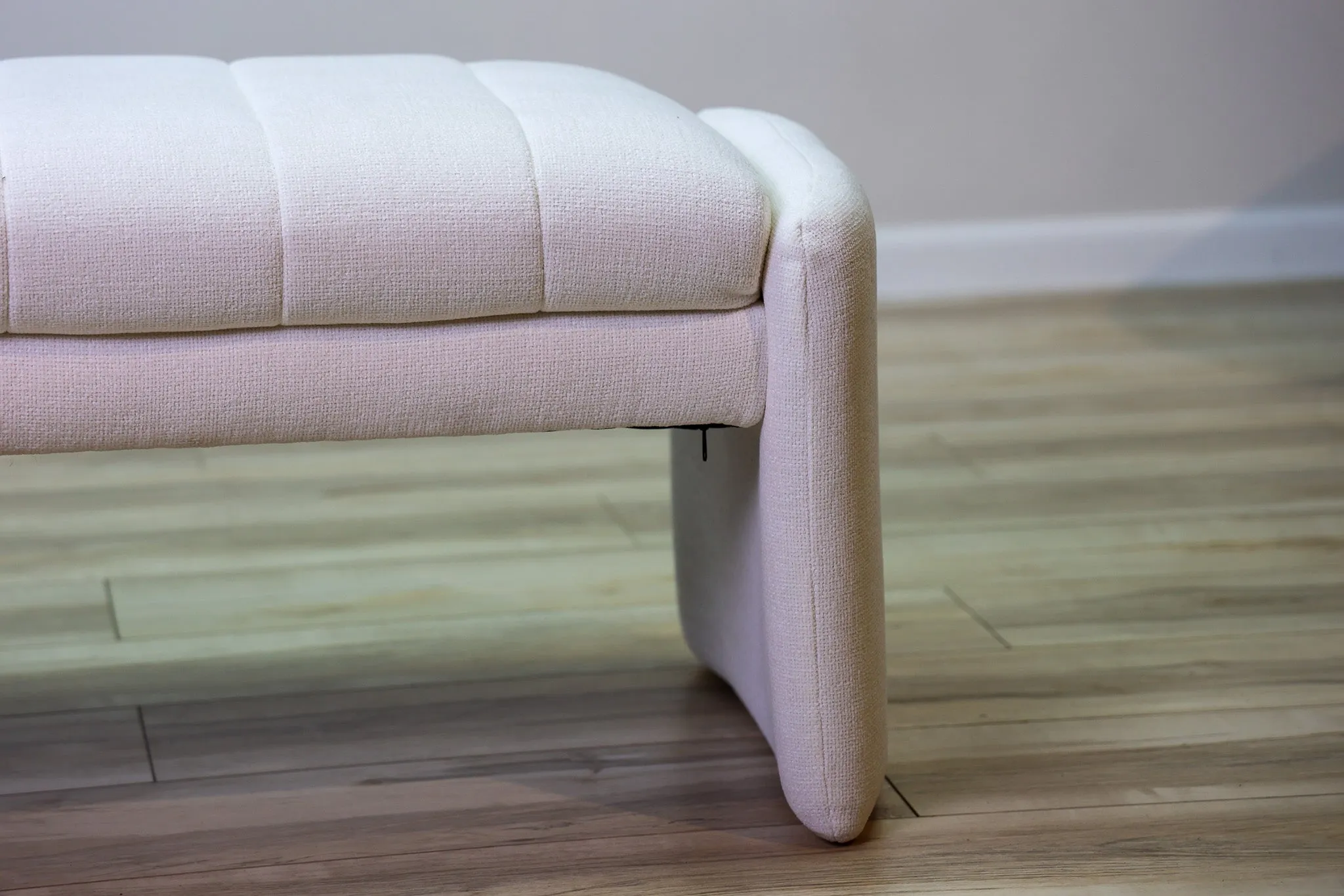 Tommy Performance Fabric White Bench