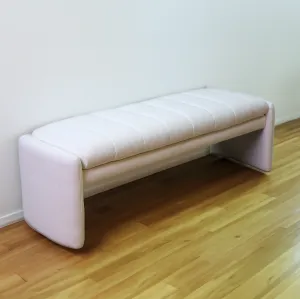 Tommy Performance Fabric White Bench