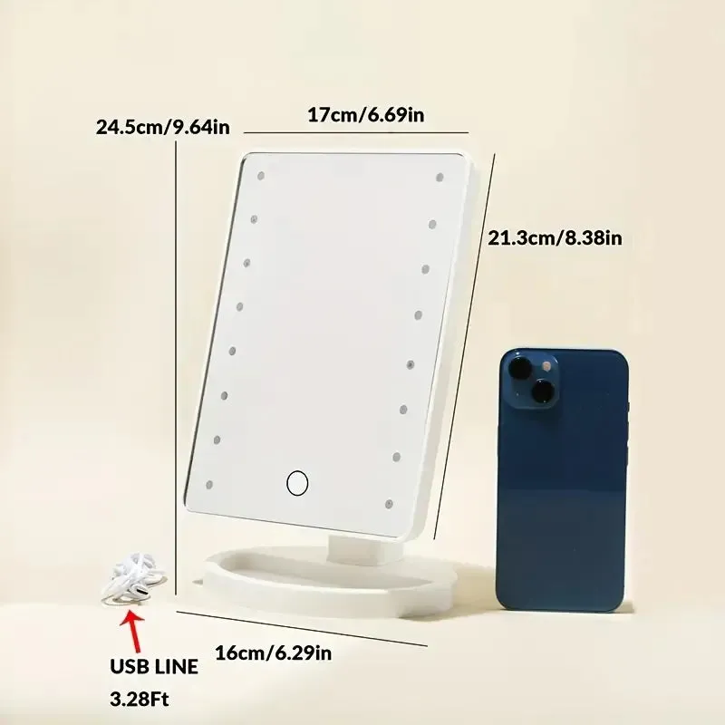 Touch Screen Vanity Mirror