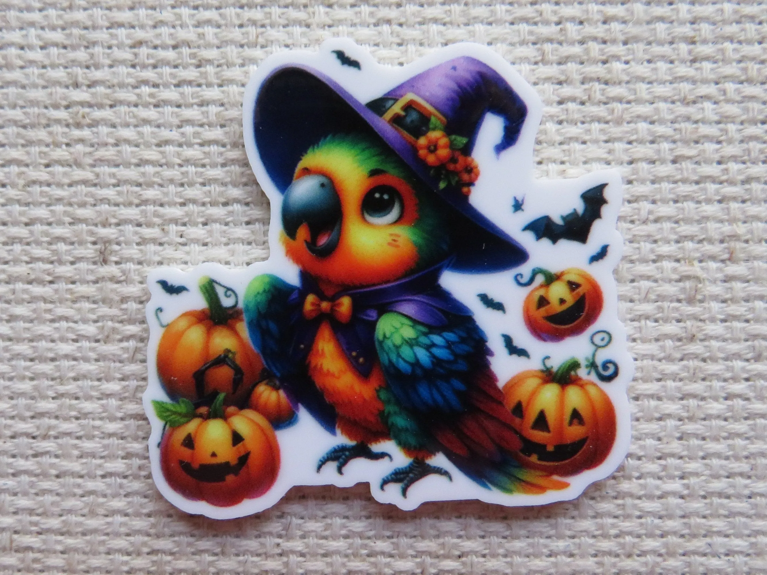 Witchy Bird Fun Needle Minder, Cover Minder, Magnet